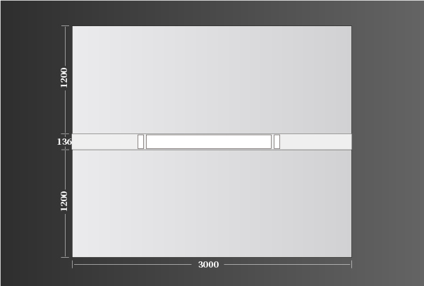廚衛(wèi)頂極簡主義3000（1200+1200）線型136